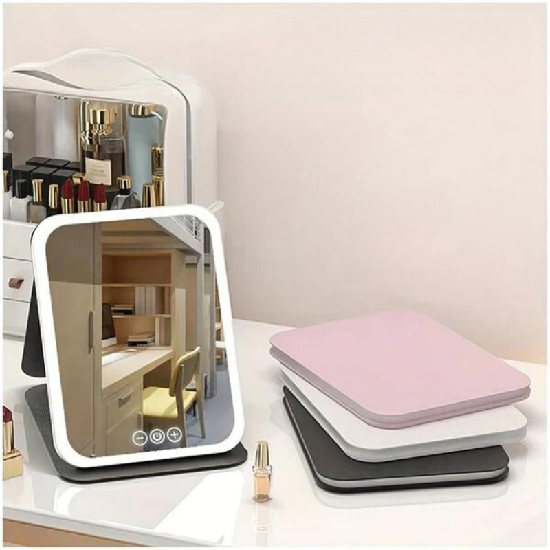 GlowMirror – Lusterko do makijażu LED z ładowaniem USB