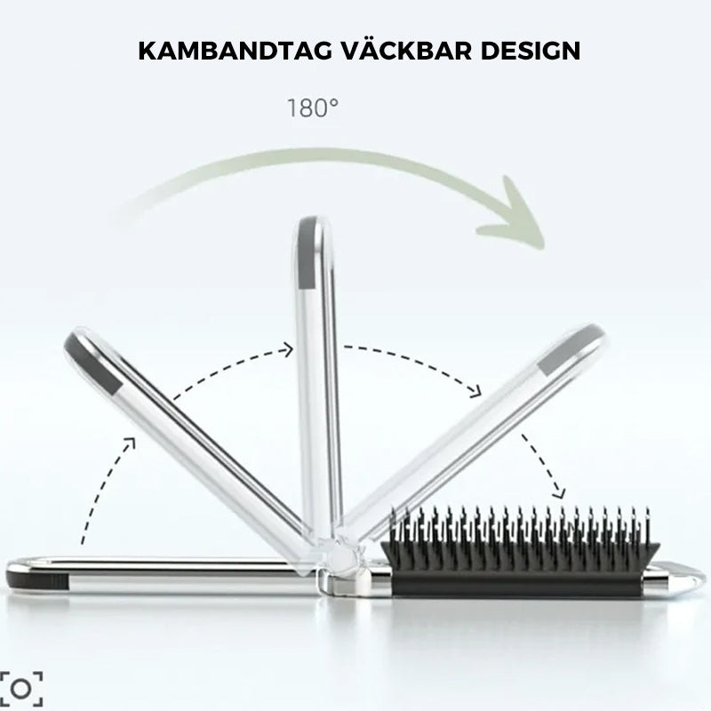 LustroPodróżne Lusterko z Grzebieniem | Składane i Kompaktowe | Praktyczne Stylizowanie w Ruchu