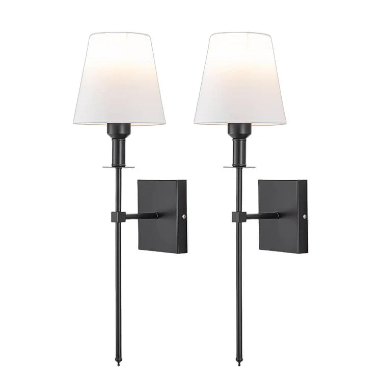(2 sztuki) Kabletna lampa ścienna – Stylowy zestaw lamp do oświetlenia nad lustrem lub łóżkiem