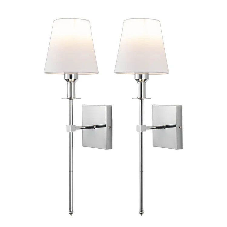(2 sztuki) Kabletna lampa ścienna – Stylowy zestaw lamp do oświetlenia nad lustrem lub łóżkiem