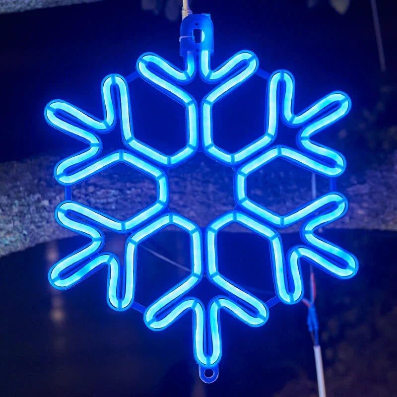 Wodoodporna Lampa LED w Kształcie Płatka Śniegu do Festiwalowej Zimowej Dekoracji