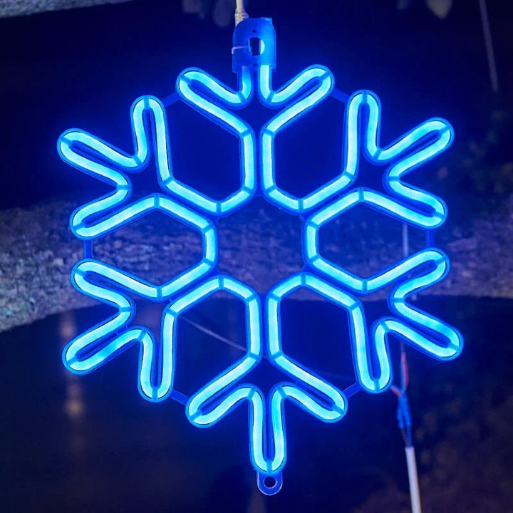 Wodoodporna Lampa LED w Kształcie Płatka Śniegu do Festiwalowej Zimowej Dekoracji