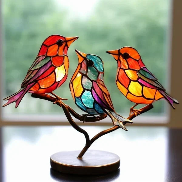 VitraGlow Ręcznie Wykonany Kolorowy Dekor Stołowy | Artystyczny Luksusowy Ornament