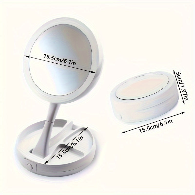 GlowMirror - Przenoś lusterko do makijażu z LED