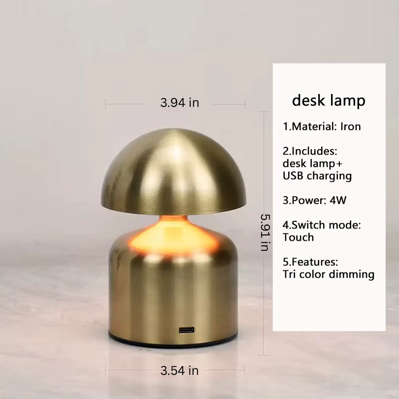 Wszechstronna Lampa Nocna LED z Dotykowym Sterowaniem - 3 Kolory, Przyciemniana