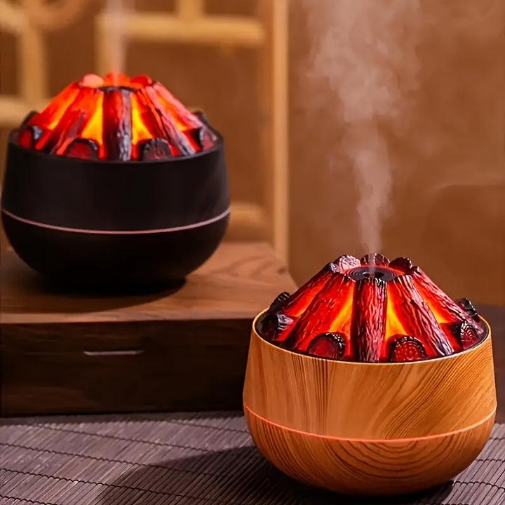 Dyfuzor ognia - Mini symulowany nawilżacz powietrza z efektem realistycznego płomienia