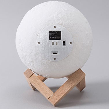Kreatywna Mini Lampa Stołowa LED w Kształcie Księżyca 3D z Funkcją Ładowania