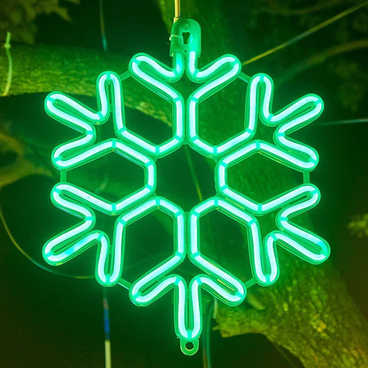 Wodoodporna Lampa LED w Kształcie Płatka Śniegu do Festiwalowej Zimowej Dekoracji