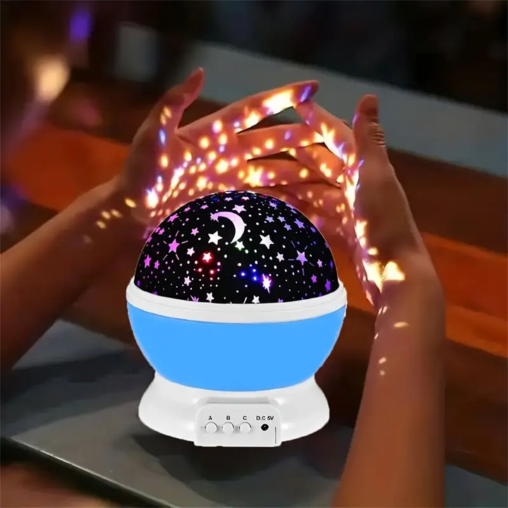 Nocna Lampa Projektor Gwiaździstego Nieba dla Dzieci – Magiczny Projektor LED z Zmianą Koloru