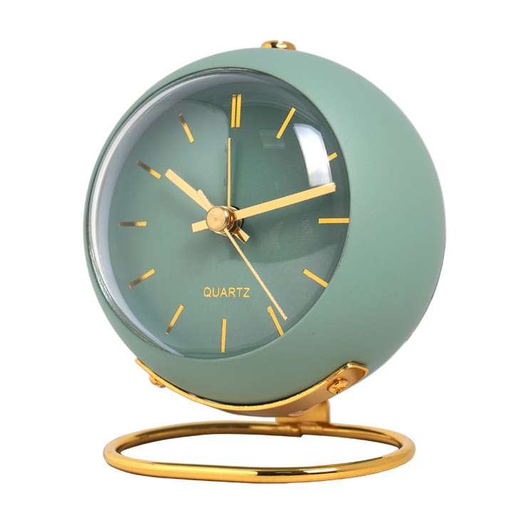 Minimalistyczny okrągły zegar biurkowy