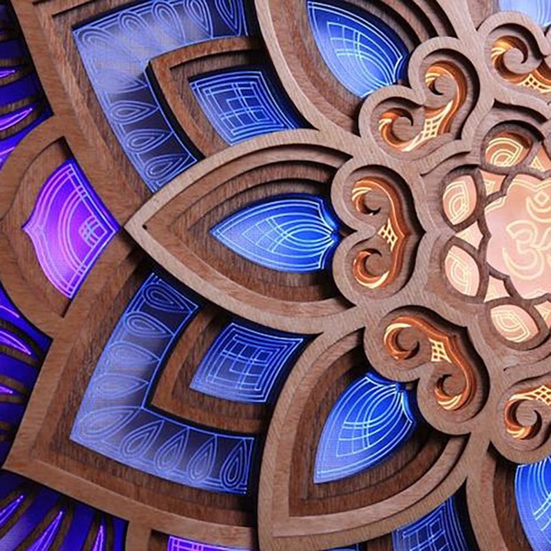 Lampka nocna LED Mandala Yoga Room