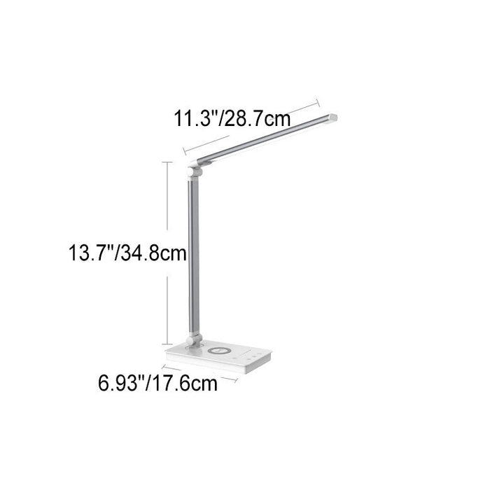 Minimalistyczna składana lampa biurkowa LED USB w kształcie kwadratu