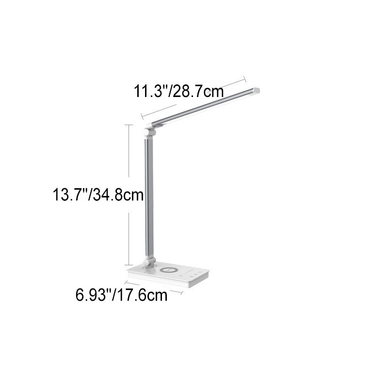 Minimalistyczna Inteligentna Kwadratowa Składana Lampa Biurkowa LED USB