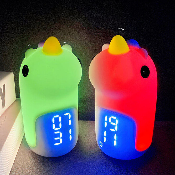 Unilora DreamLight Zegar Budzik | Design jednorożca | Timer i LED Nocna Lampa | Dekoracja do Pokoju Dziecięcego