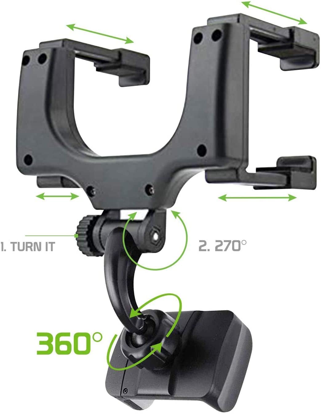 Uchwyt na telefon w lusterku wstecznym Pro Max 360°