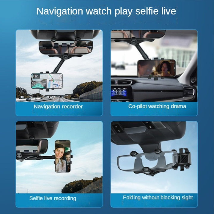 Uchwyt na telefon w lusterku wstecznym Pro Max 360°