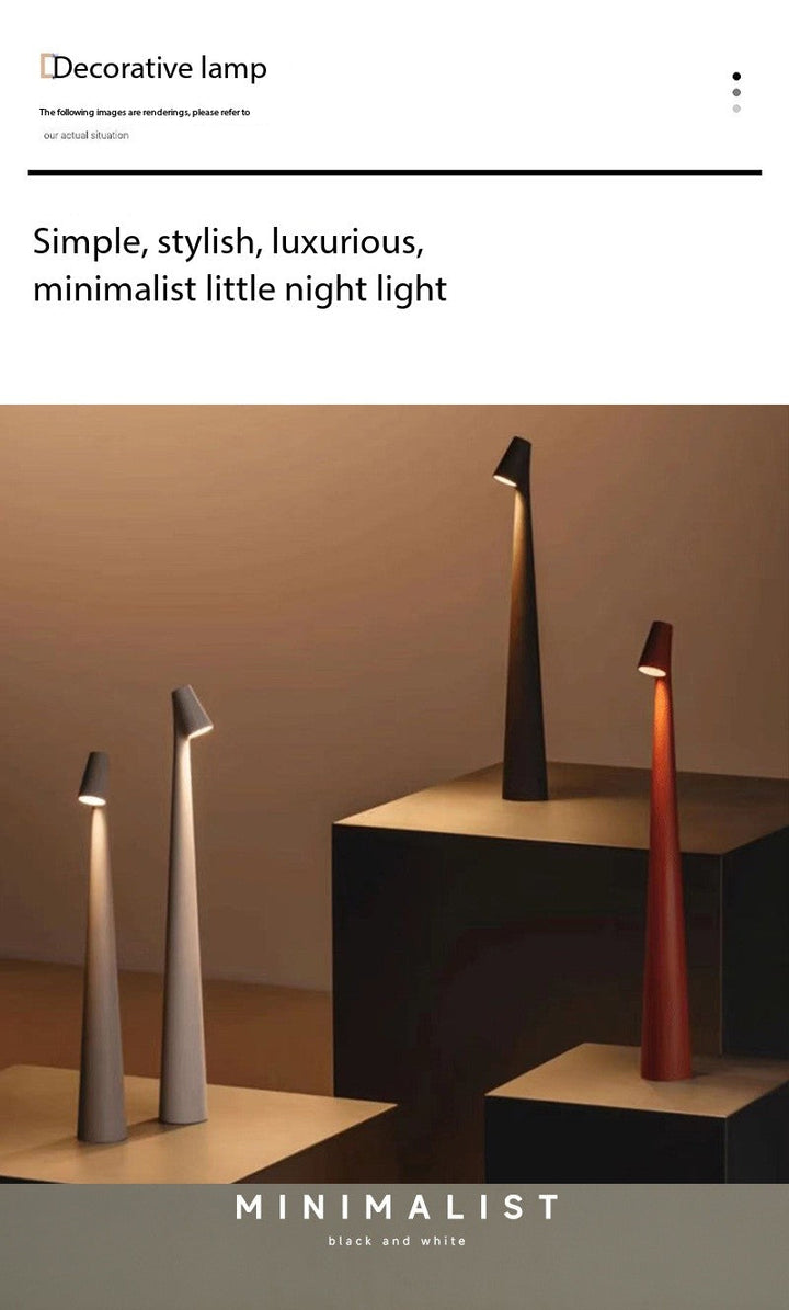Lampa stołowa Gao Fushuai z funkcją ładowania, lampa nocna, kreatywne oświetlenie dekoracyjne, lampa atmosferyczna na biurko