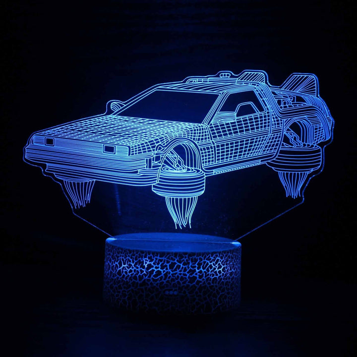 Lampa nocna LED 3D z serii samochodów sportowych, iluzja światła stereo, lampa nocna USB na stolik nocny, lampa modelująca z funkcją przyciemniania