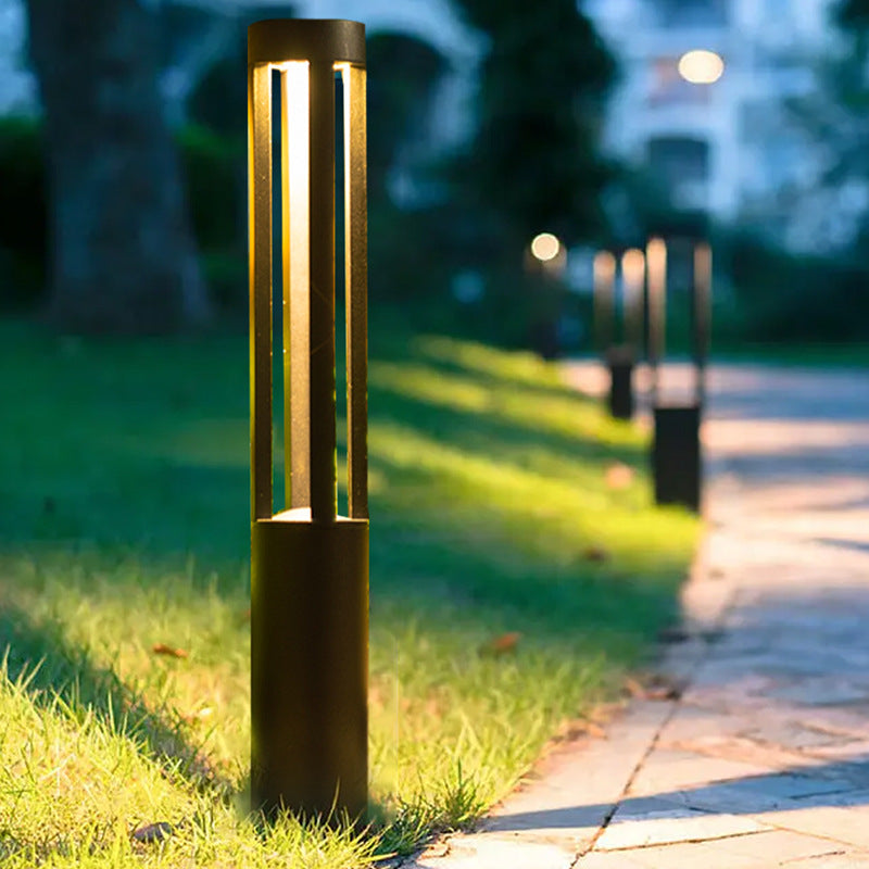 Prosta lampa ogrodowa LED, modna, artystyczna lampa podłogowa, oświetlenie ogrodu, parku, drogi, lampa krajobrazowa