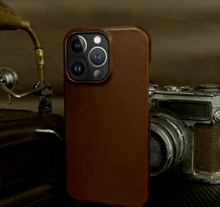 BowLtt|Premium Skórzana Etui na iPhone (Materiał: Skóra bydlęca najwyższej jakości; Grubość: 1.2mm; Zastosowanie: Ochrona przed upadkiem, Użycie biznesowe i luksusowe na co dzień)