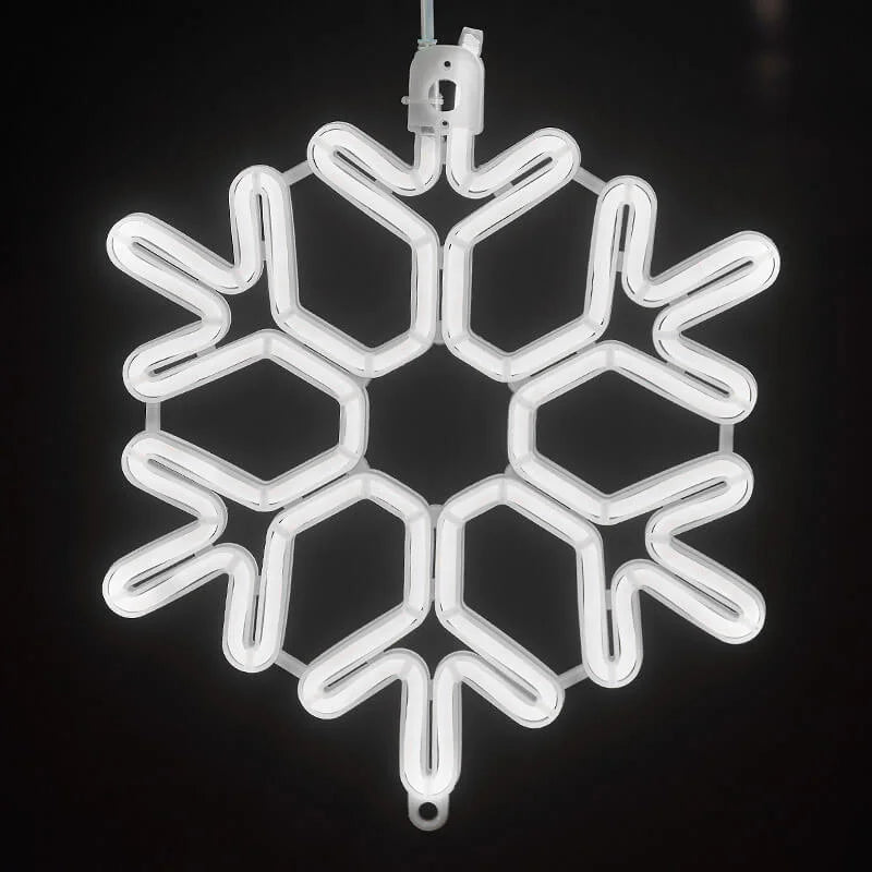 Wodoodporna Lampa LED w Kształcie Płatka Śniegu do Festiwalowej Zimowej Dekoracji