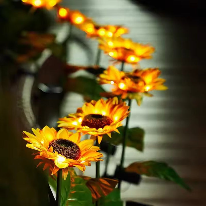 GlowPetal – Słoneczna Lampa LED w Kształcie Słonecznika do Ogrodu