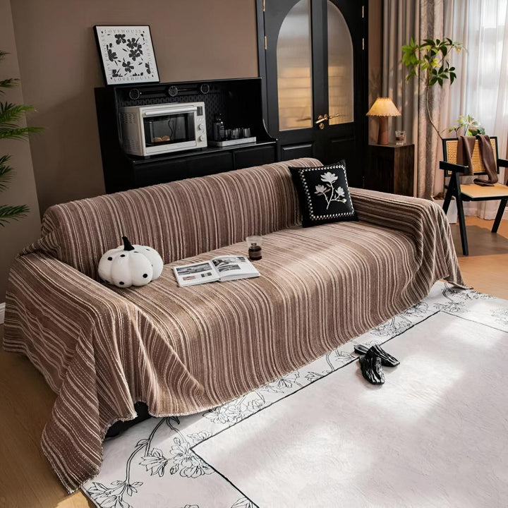 Pokrowiec na Sofę z Chenille w Regal Stripes