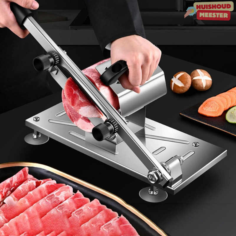 KitchenSlicer – Profesjonalna Maszyna do Krojenia w Domu | Regulowane Ostrze, Trwała Stal Nierdzewna