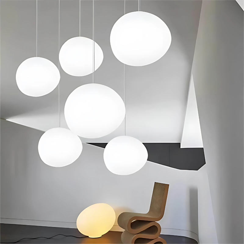 Elegancka Lampa Wisząca z Szklanymi Kamieniami