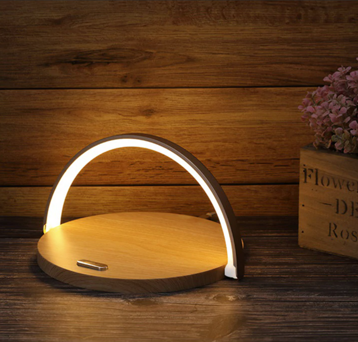Bowlight Design | Atmosferyczna Lampa Nocna 3-w-1 z Bezprzewodowym Ładowaniem