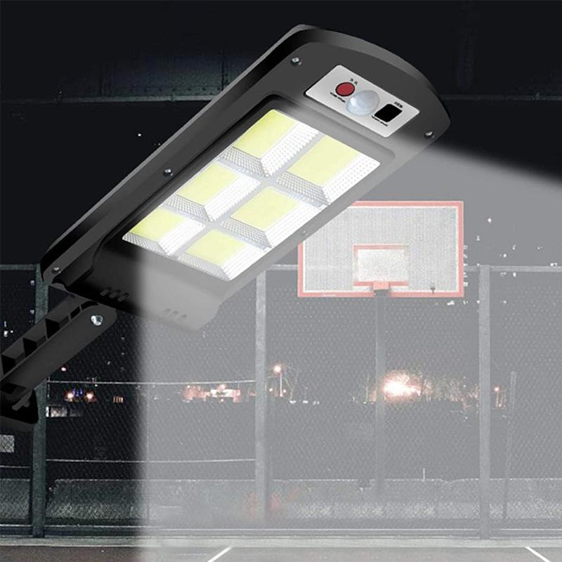 200W Zewnętrzna Lampa LED Solar z Pilotem, Czujnik Ruchu i Zmierzchu