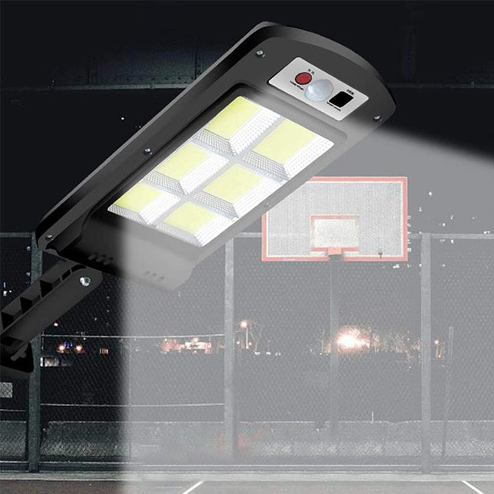 200W Zewnętrzna Lampa LED Solar z Pilotem, Czujnik Ruchu i Zmierzchu