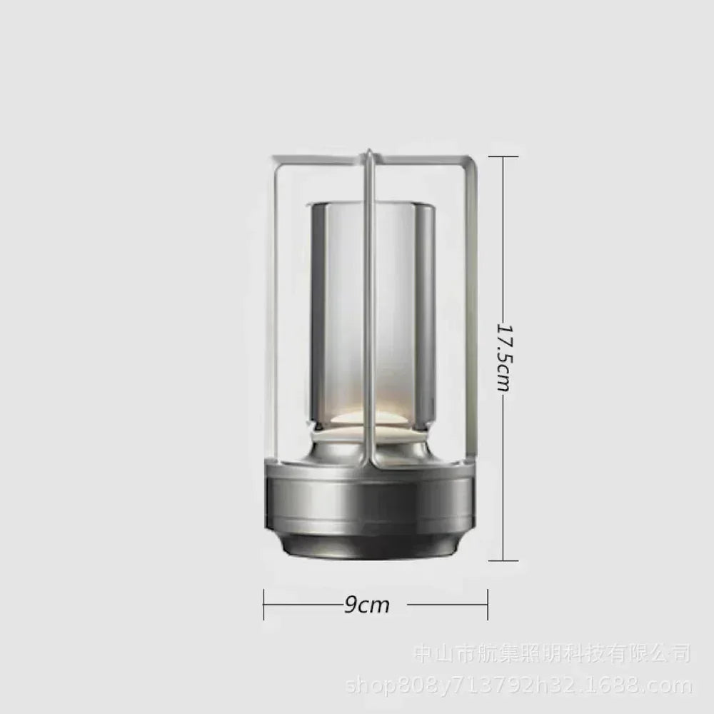 Wodoodporna i przenośna lampa stołowa z kryształu - AuroraGlow