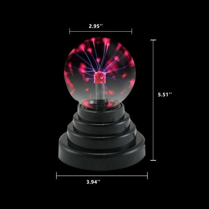 Magiczna elektrostatyczna kula jonowa lampa nocna z efektem błysku