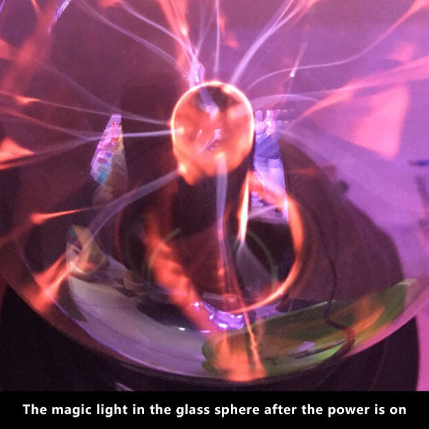 Magiczna elektrostatyczna kula jonowa lampa nocna z efektem błysku