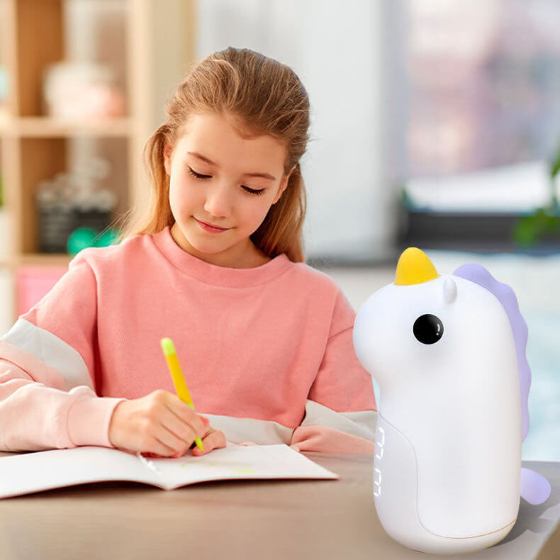 Unilora DreamLight Zegar Budzik | Design jednorożca | Timer i LED Nocna Lampa | Dekoracja do Pokoju Dziecięcego