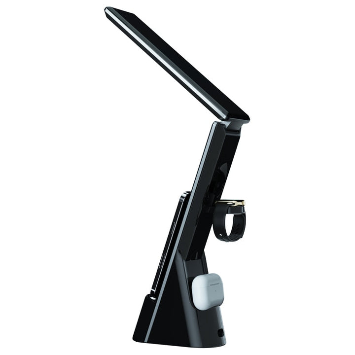 Lampa biurkowa z bezprzewodową ładowarką