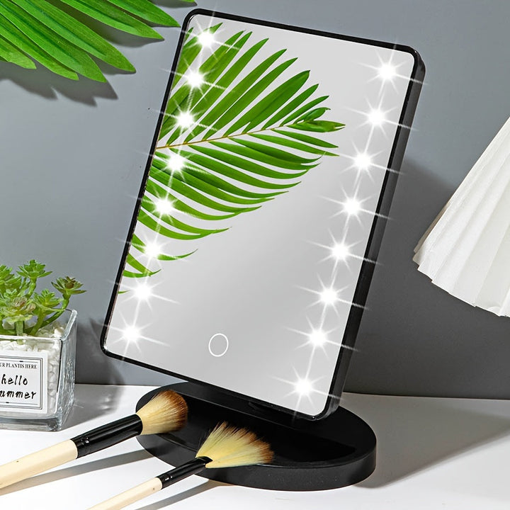 GlowMirror – Przenoś lusterko do makijażu z oświetleniem LED