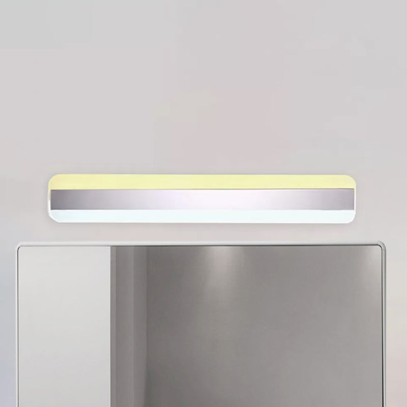 Lustro kosmetyczne o szerokości 31,5"/39"/47" nowoczesne akrylowe światło LED do łazienki nad lustrem z reflektorem