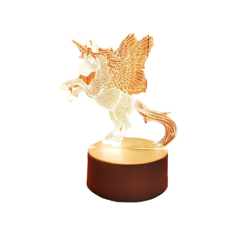 3D Nocna Lampa Usb