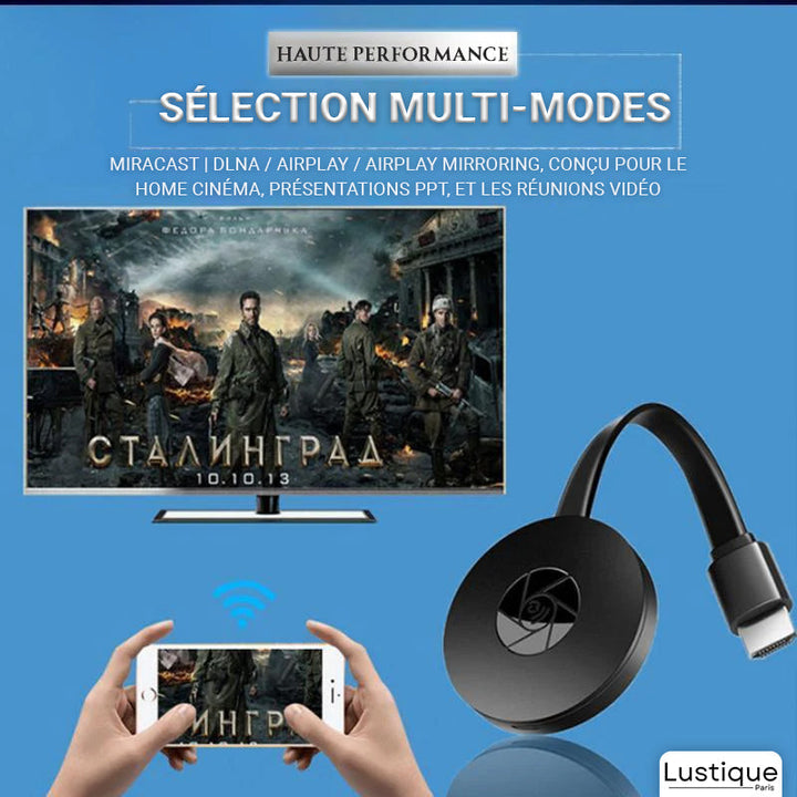 Bezprzewodowy adapter HDMI | MediaLink 1080P WiFi Mirroring dla Android, iOS, Windows i Mac