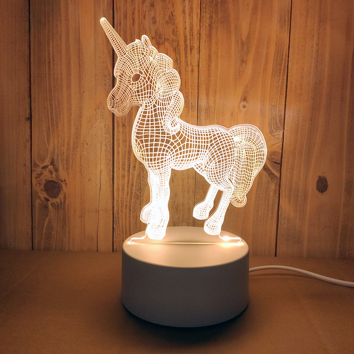 3D Nocna Lampa Usb