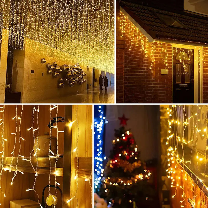 Quntis 10m 300 LED Solarne Lampki Słoneczne – IP44 Wodoodporne Zewnętrzne Lampki Choinkowe do Ogrodu i Patio na Święta i Dekoracje Imprezowe