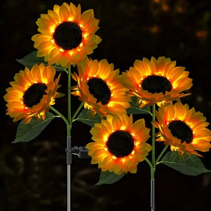GlowPetal – Słoneczna Lampa LED w Kształcie Słonecznika do Ogrodu