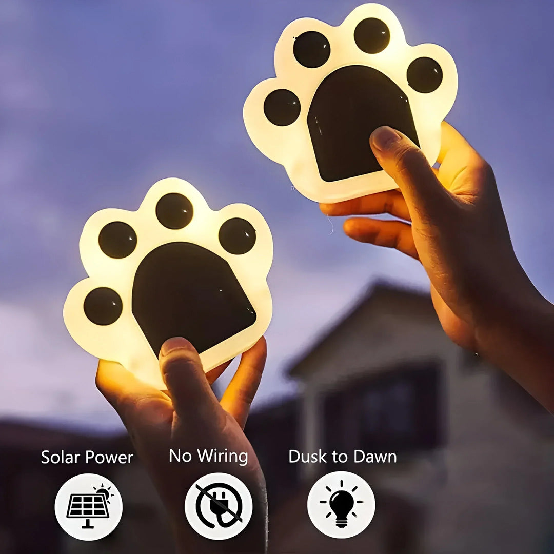 PawPrint – Solarne Lampy Ogrodowe w Kształcie Łap