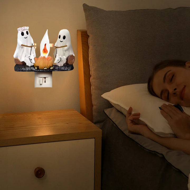 Duchowy ogień z migoczącym nocnym światłem ️‍