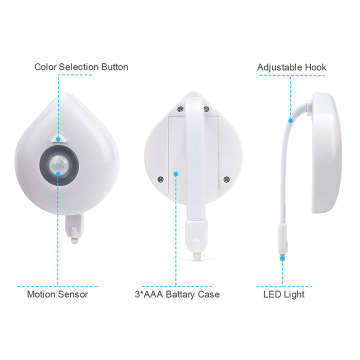 LED Indukcyjna Nocna Lampa Toaletowa