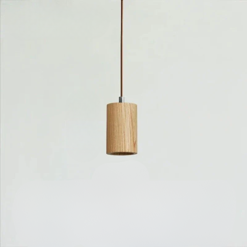 SkandicGlow | Skandynawska lampa wisząca z drewna