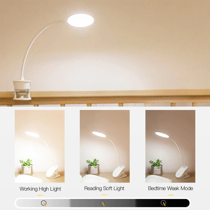 Bezprzewodowa lampa nocna na klips
