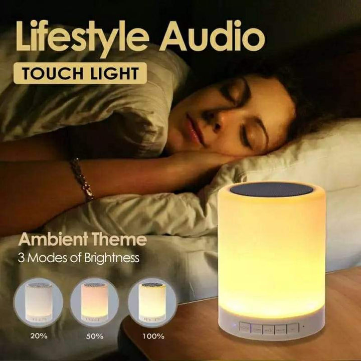 kolorowa lampka nocna LED Bluetooth z dotykowym panelem głośnikowym bezprzewodowym